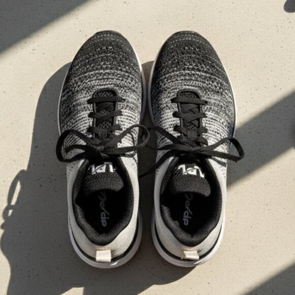 APL Black and Gray Athletic Shoes with Knit Upper - Picture 1 of 8